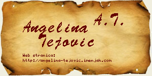 Angelina Tejović vizit kartica